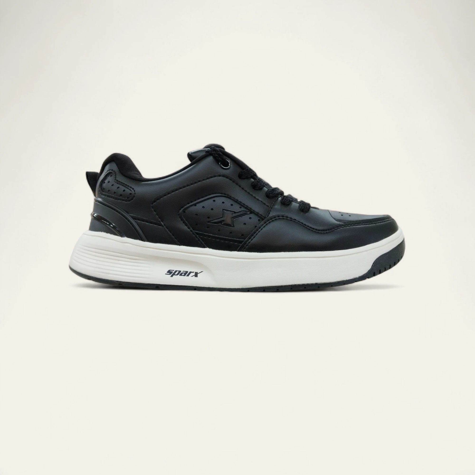 Sparx SM960 Black/Pearl White - Men's Casual Sneakers Sparx SM960 Black/Pearl White - Men's Casual Sneakers