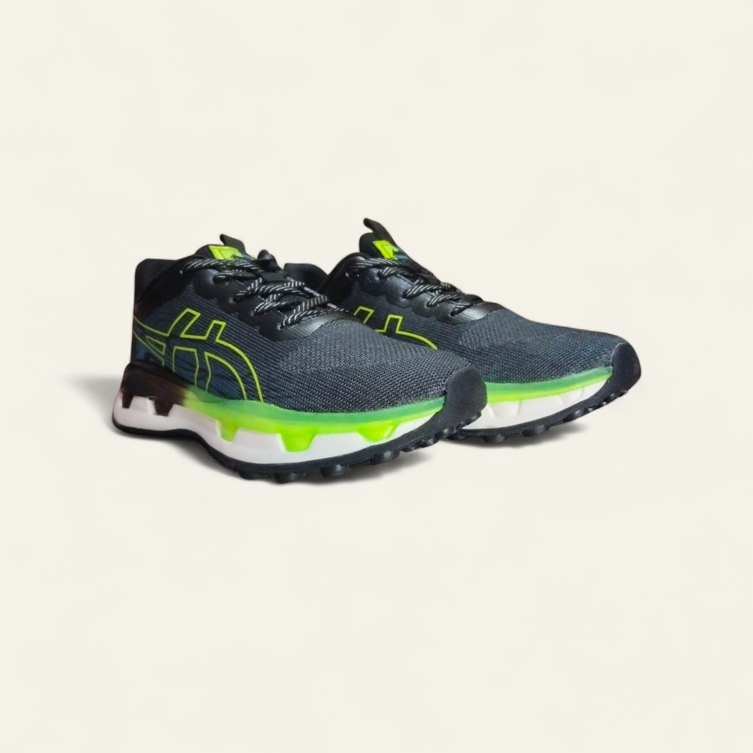 Buy Abros Jace Black/Green Men's Sports Shoes