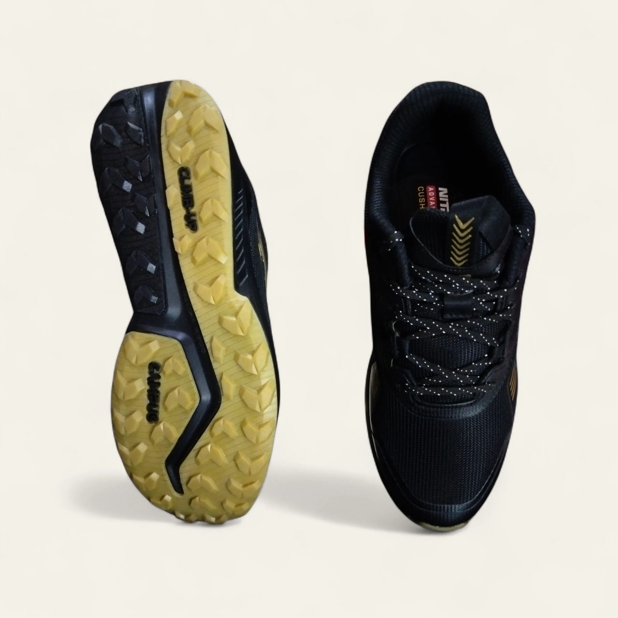 Buy Campus Hiro Black/Golden - Men's Running Shoes