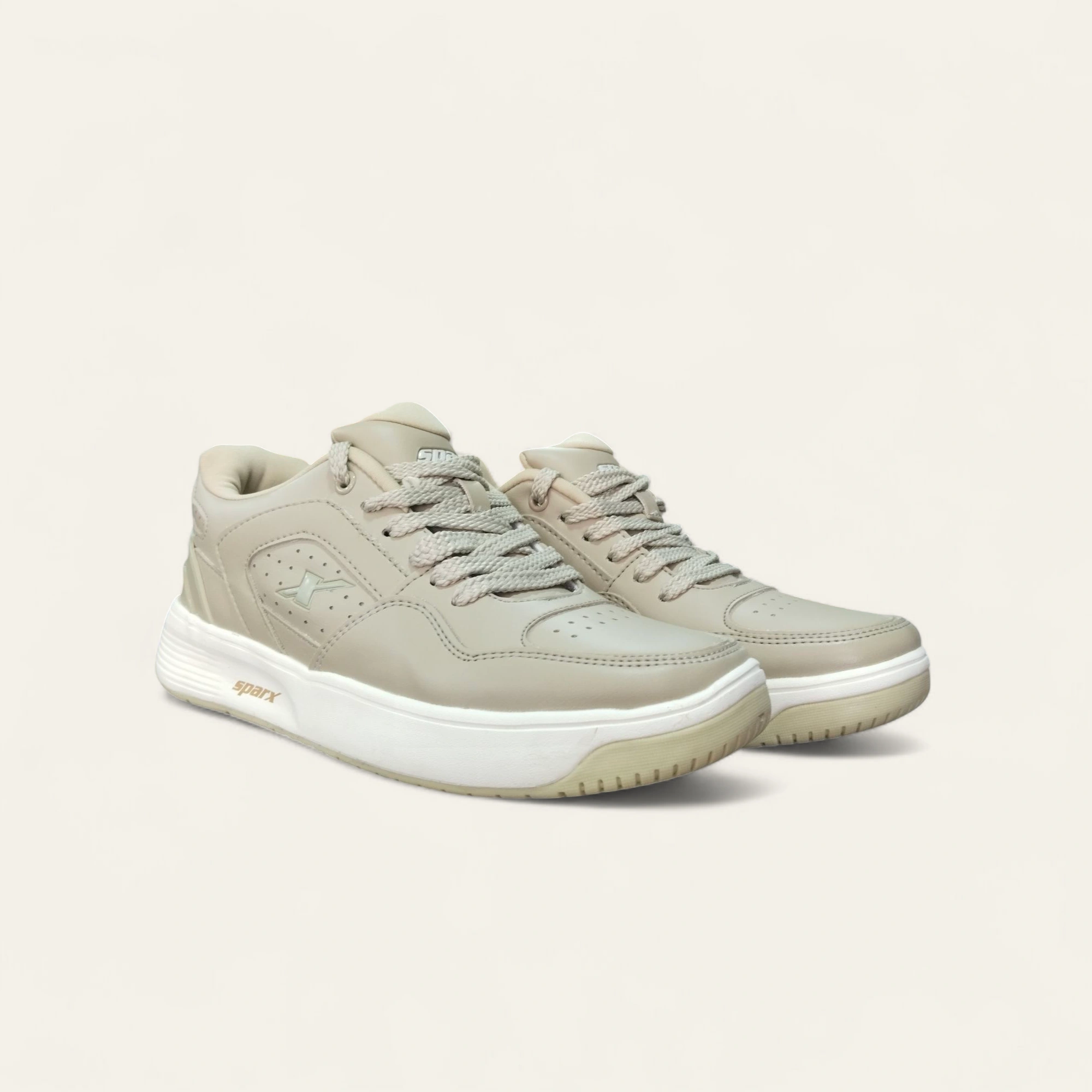 Sparx SM960 Ivory/Pearl White - Men's Casual Sneakers Sparx SM960 Ivory/Pearl White - Men's Casual Sneakers