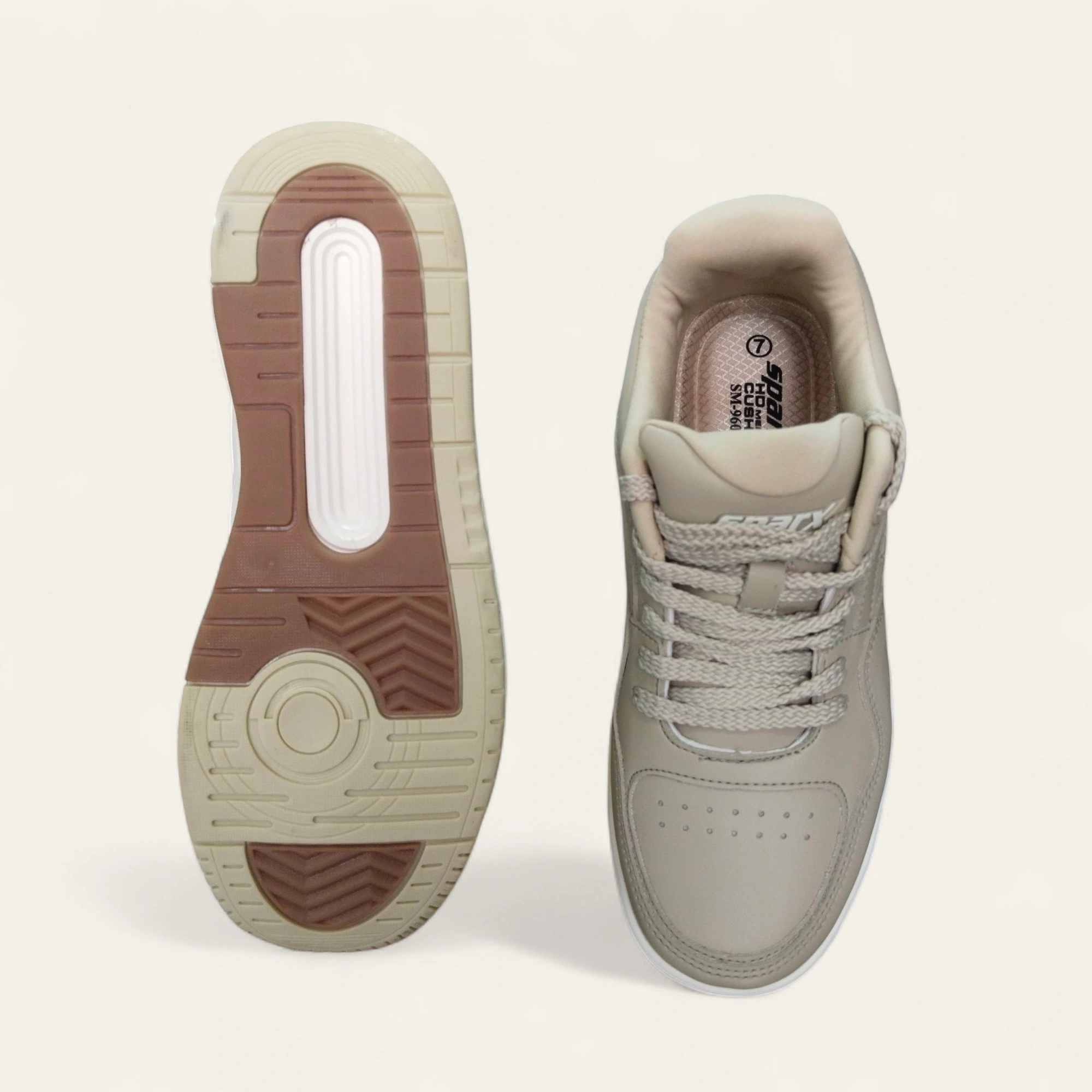 Sparx SM960 Ivory/Pearl White - Men's Casual Sneakers Sparx SM960 Ivory/Pearl White - Men's Casual Sneakers