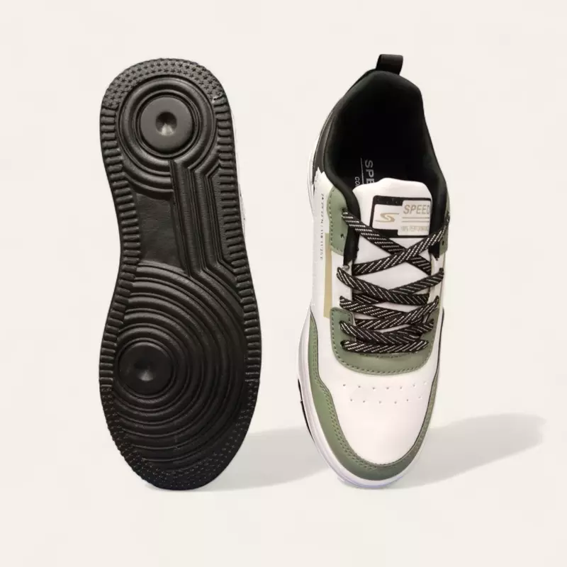 Speed Safari White/Pista - Men's Casual Sneakers Speed Safari White/Pista - Men's Casual Sneakers